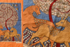 Sacred Cloth Of The Goddess ~ Matani Pachedi Painting - Deer Under The Tree Of Life