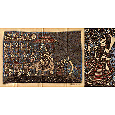 Sacred Cloth Of The Goddess ~ Mata ni Pachedi Painting - Dhaawni Maata