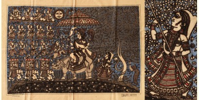 Sacred Cloth Of The Goddess ~ Matani Pachedi Painting - Dhaawni Maata