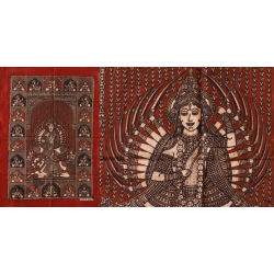 Sacred Cloth Of The Goddess ~ Matani Pachedi Painting - Vishat Maa