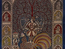 Sacred cloth of the Goddess - Bahuchar Maa (26" x 36")