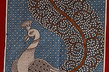 Sacred cloth of the Goddess - Peacock (18" x 20")