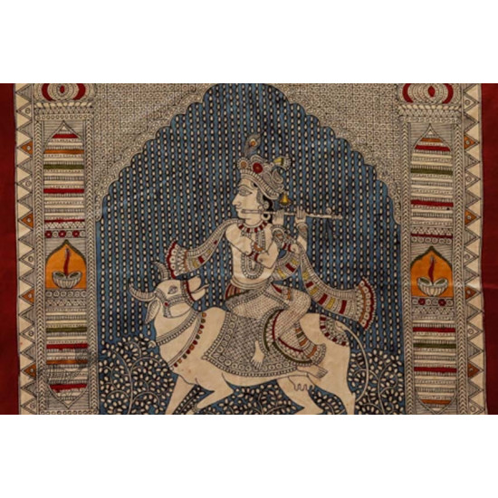 shop online Sacred cloth of the Goddess - Murlidhar (13" x 13")