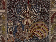 Sacred cloth of the Goddess - Bahuchar Maa (26" x 36")