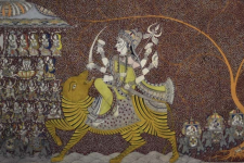 Sacred cloth of the Goddess - Chandraghanta (36" x 72")