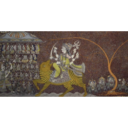 Sacred cloth of the Goddess - Chandraghanta (36" x 72")