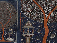 Sacred cloth of the Goddess - Moon Tree (26" x 36")