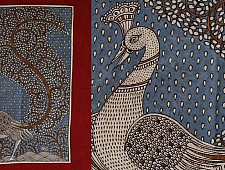 Sacred cloth of the Goddess - Peacock (18" x 20")