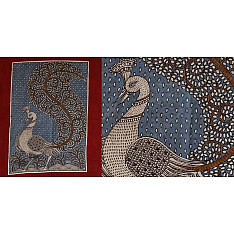 Sacred cloth of the Goddess - Peacock (18" x 20")