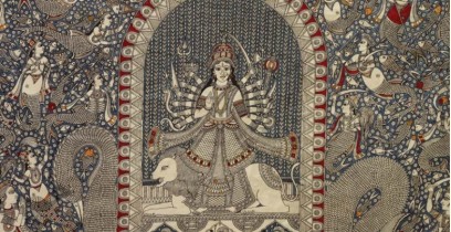 Sacred cloth of the Goddess - Vahaanvati Maa (26" x 36")
