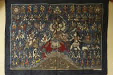 Sacred cloth of the Goddess | Matani Pachedi Hand Painted Painting - Durga (40" x 30")