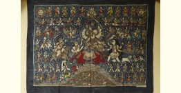 Sacred cloth of the Goddess | Matani Pachedi Hand Painted Painting - Durga (40" x 30")