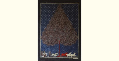Sacred cloth of the Goddess | Matani Pachedi Painting ~ Tree of Life (30" x 42")