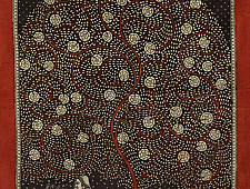 Sacred cloth of the Goddess | Old Village Tree in Mata Ni Pachedi Painting  (22" x 30")