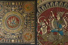 Sacred cloth of the Goddess | Mata ni Pachedi Hand Painted Painting (54" x 52")