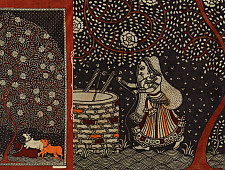 Sacred cloth of the Goddess | Old Village Tree in Mata Ni Pachedi Painting  (22" x 30")