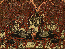 Sacred cloth of the Goddess | Pachhedi Painting of Kali (31" x 24")