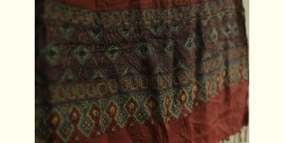 Ada . अदा | Ajrakh Bandhani Tussar Silk Stole
