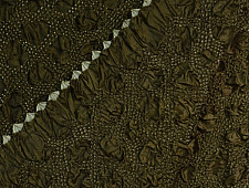 Ada . अदा | Bandhani Tussar Silk Dupatta - Heart Design in Greenish Gray Colour