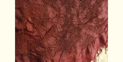 Ada . अदा | Tussar Silk Bandhani Stole in Blush Pink Color