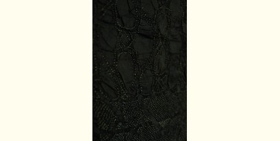 Ada . अदा | Tie and Dye Tussar Silk Black Stole
