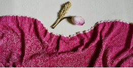 Ada . अदा | Bandhani Pink Stole - Cotton by Eri Silk