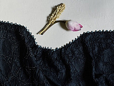 Ada . अदा | Tie and Dye Tussar Silk Black Stole