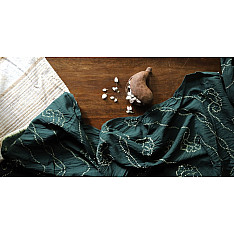 Ada . अदा | Hand loom Cotton . Tussar |Bandhani stole - 3