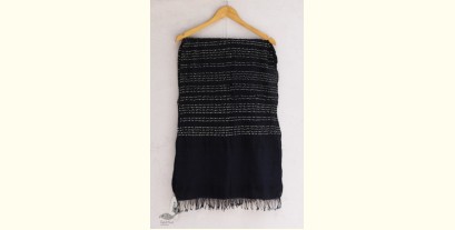 Ada . अदा | Hand loom Cotton . Tussar | Bandhani Stole - 5