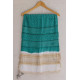 Ada . अदा | Handloom Cotton . Bamboo Silk | Bandhni Stole ( Sea Green ) - 8