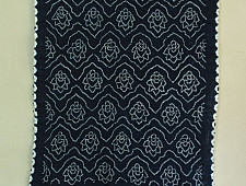 Lahza . लहज़ा | Natural Color Bandhani - Handloom Cotton Stole - Indigo