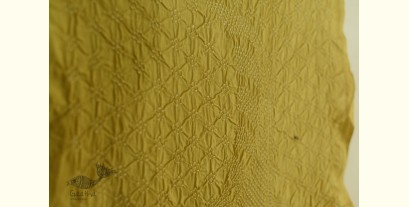 Lahza . लहज़ा | Natural Color Bandhani - Handloom Cotton Stole - Yellow
