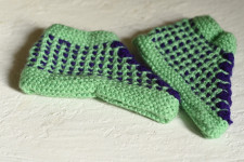 Igloo ~ Hand Knitted - Woolen Socks With Hair Band