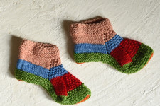 Igloo ~ Hand Knitted - Himalayan Woolen Socks With Hair Band