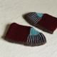 shop Hand Knitted - Woolen Socks With Hair Band - For Girls- Brown