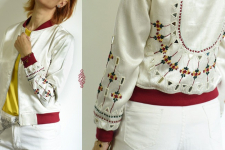 Hand Embroidered Mashru Jacket