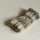 shop Hand Knitted - Woolen Socks With Hair Band - For Girls - Grey & Cream