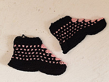 Igloo ~ Himalayan Woolen Socks With Hair Band - Light Pink