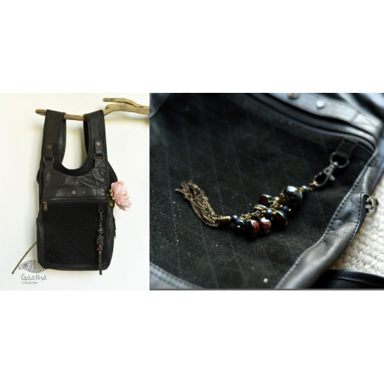 shop Black Leather Hand Bag