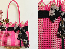 The Blue Lotus | Multipurpose Pink Bag