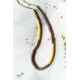 shop online handmade necklace - Yellow & Brown Necklace