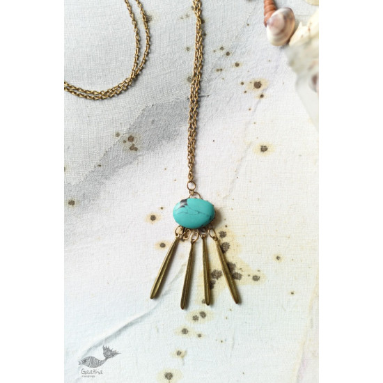 shop Chain With Teal Designer Dangler