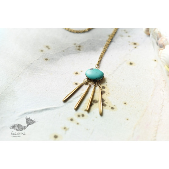 shop Chain With Teal Designer Dangler