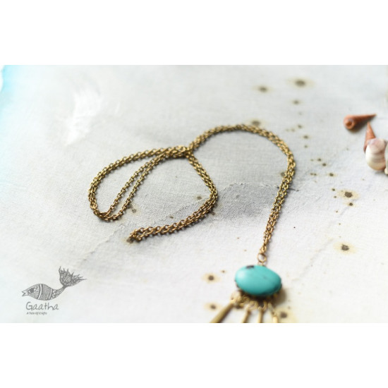 shop Chain With Teal Designer Dangler