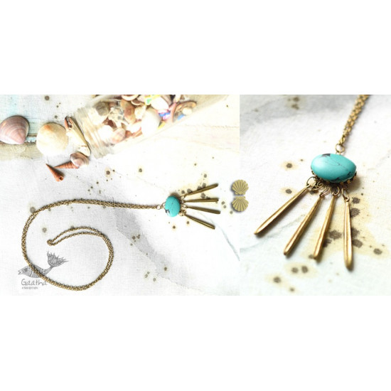 shop Chain With Teal Designer Dangler