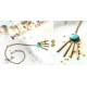 shop Chain With Teal Designer Dangler