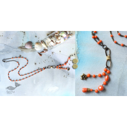 Bohemian Rhapsody | Designer Orange Bead Necklace