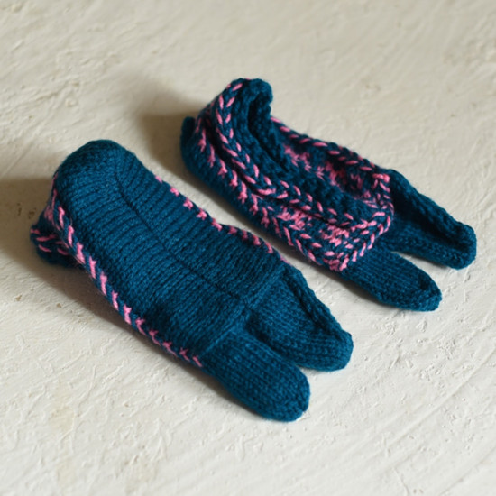 shop Hand Knitted - Woolen Socks With Hair Band - For Girls