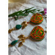 shop handmade Designer Meenakari & Stone Earring