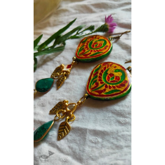 shop handmade Designer Meenakari & Stone Earring